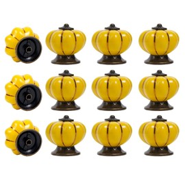 LUTAKU Craft Trade Dresser Knobs for Cupboards and Drawers - Assorted Ceramic Handles for Kitchen Cabinet Wardrobe Decorative Furniture Hardware Multicolor 12 Pack (04)