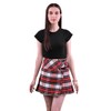 Highland Redstone Tartan Billie Skirt – Scottish Mini Kilt for