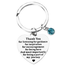 Thank You Gift Keychain for Boss Mentor Thank You for Listening for Guidance Keyring for Coworker Teacher Appreciation Gifts for Friends Employees Gifts for Volunteer Leader