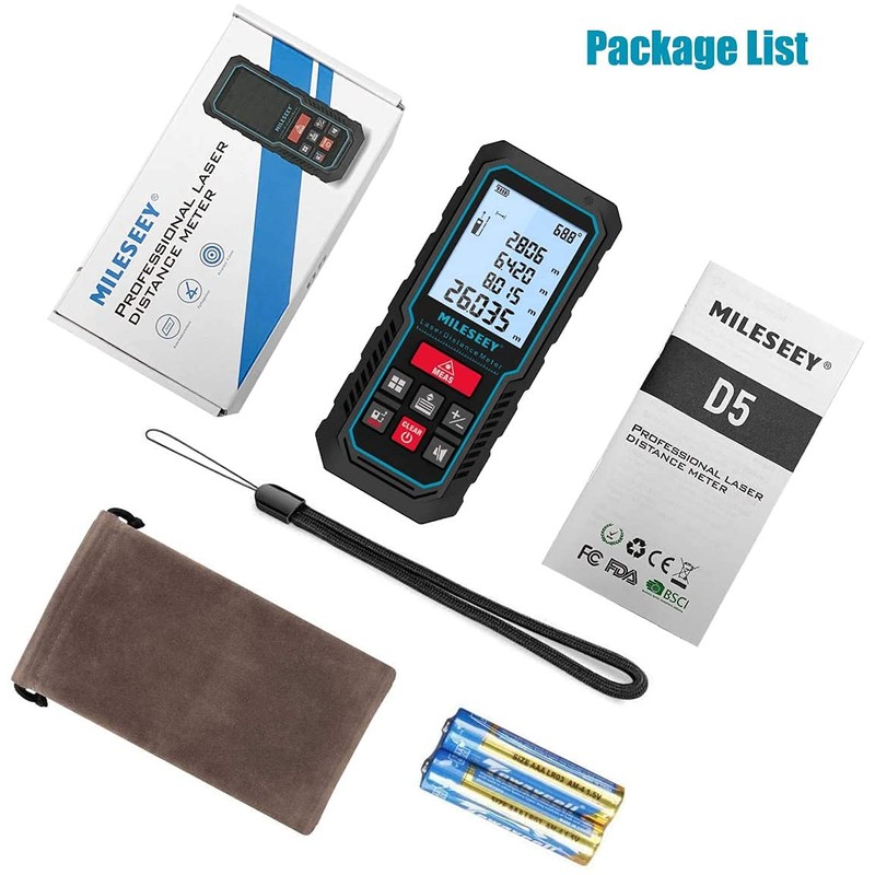 Laser Measure Device, MiLESEEY 229ft Digital Laser Tape Measure with