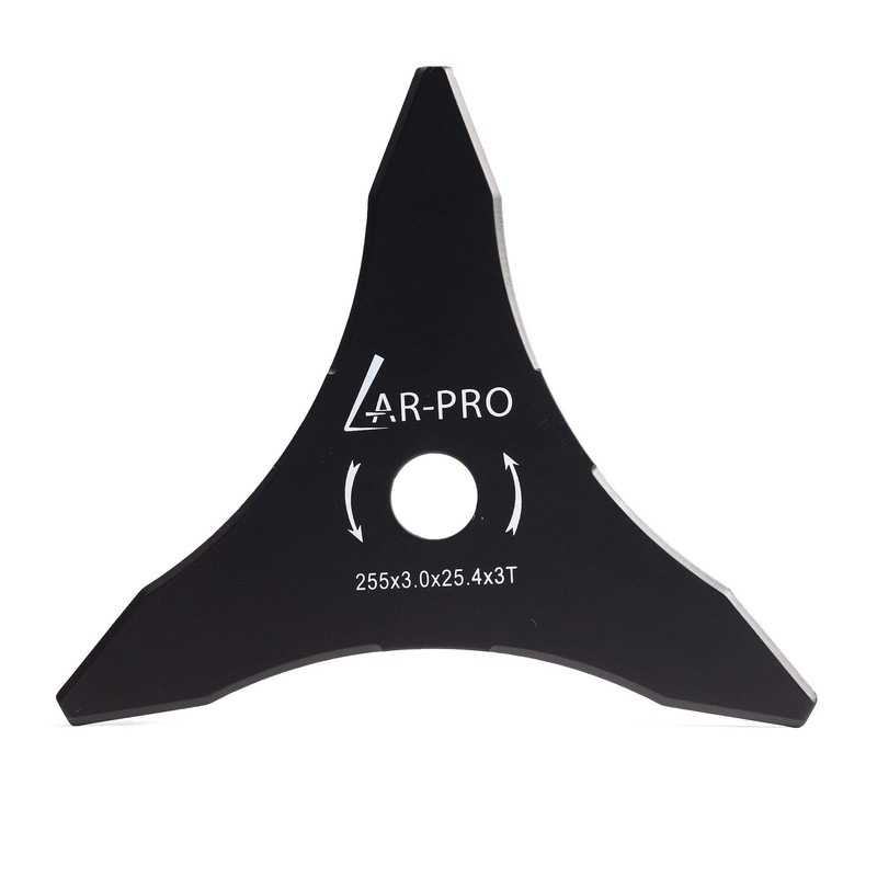 (2-Set) 10" x 3 Teeth Carbon Steel Brush Cutter Blades