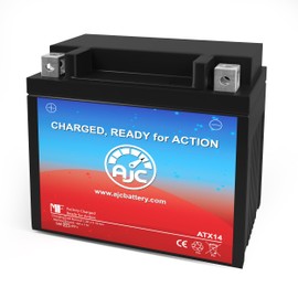 AJC Battery Compatible with Honda TRX420FA5 FourTrax Rancher 4x4 Auto DCT 420CC ATV Battery (2015-2019)