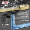 WEBANG 36 Inch Linear Shower Drain Rectangular Floor Drain with
