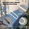Left Side Wall Mounted handrail, Garge Door Stair Railing for