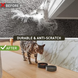 2'x6' Vinyl Runner Rug for Hallway, Clear Waterproof Kitchen Mat for Floor, Non-Slip Plastic Floor Mat for Entryway, Easy Clean Durable Area Mat for Bedroom, Laundry Room