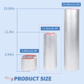 LFGUD Butyl Tape Waterproof Aluminum Butyl Rubber Tape 12in x 16.4ft, UV-Resistant Leak Proof Seal Strip Patch for RV Patch,Window and Metal Roof Flashing, Patching and Gutter Leak Repair