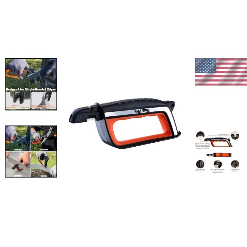 Professional 3-in-1 Sharpener for Knives and Gardening Tools - Easy