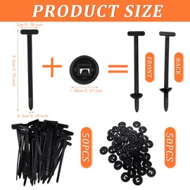 SANLIUSANJIU Nylon Universal Cable Ties for Car Daily Repair, Heavy Duty Self-Locking Nylon Zip Ties Holder, Multipurpose Plastic Cable Ties Tool (Pack of 50)