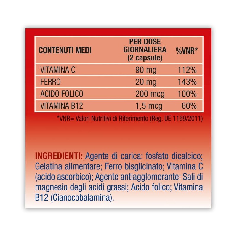 Vita Act Ferro + Vitamina C, Integratore Alimentare a base