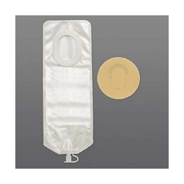 Colostomy Pouch Pouchkins One-Piece System 6" Length 7/8 to 1-3/8" Stoma Drainable Trim To Fit (#3778, Sold Per Box)