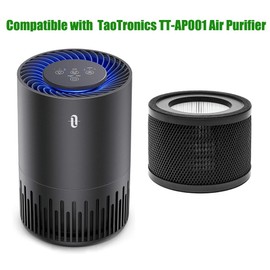2 Pack TT-AP001 Filter HEPA Replacement, Compatible with TaoTronics TT-AP001 Air Purifier and VAVA VA-EE014 H13 True HEPA
