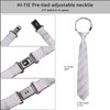 Hi-Tie Boys Pre-Tied Necktie Pocket Square Set Adjustable Strap Ties