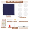 WEBEEDY DIY Sashiko Placemat Kit with Traditional Japanese Sashiko Template