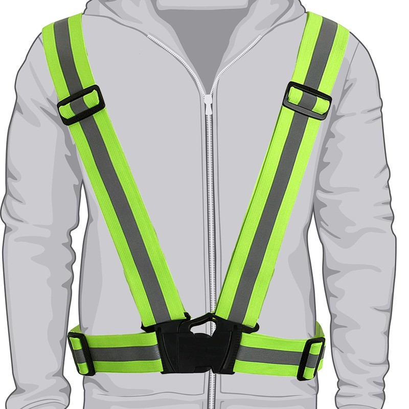 TRIXES Unisex Adjustable High Visibility Vest - Reflective Safety Harness