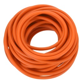 PATIKIL 26 ft (8 m) Natural Latex Tube, 1/16 Inch (1.8 mm) ID x 3/16 Inch (4.5 mm) OD Twin Rubber Bands Rubber Tube for Sports, Fitness, Toys, High-Quality Natural Latex, Non-Slip Orange