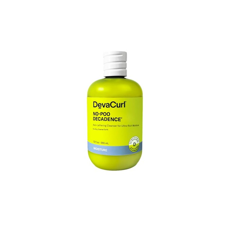 DevaCurl No-Poo Decadence Zero Lather Cleanser For Ultra-Rich Moisture, Green