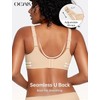 OEAK Womens Wireless Seamless Bras Full Coverage Supportive Lounge Bra
