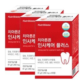 Nutribiome Teethatunton Insa Care Plus 60 tablets, 3 units / 치아튼튼 인사케어플러스 60정, 3개