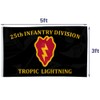 Cayyon 25th Infantry Division Flag Tropic Lightning US Military Flag