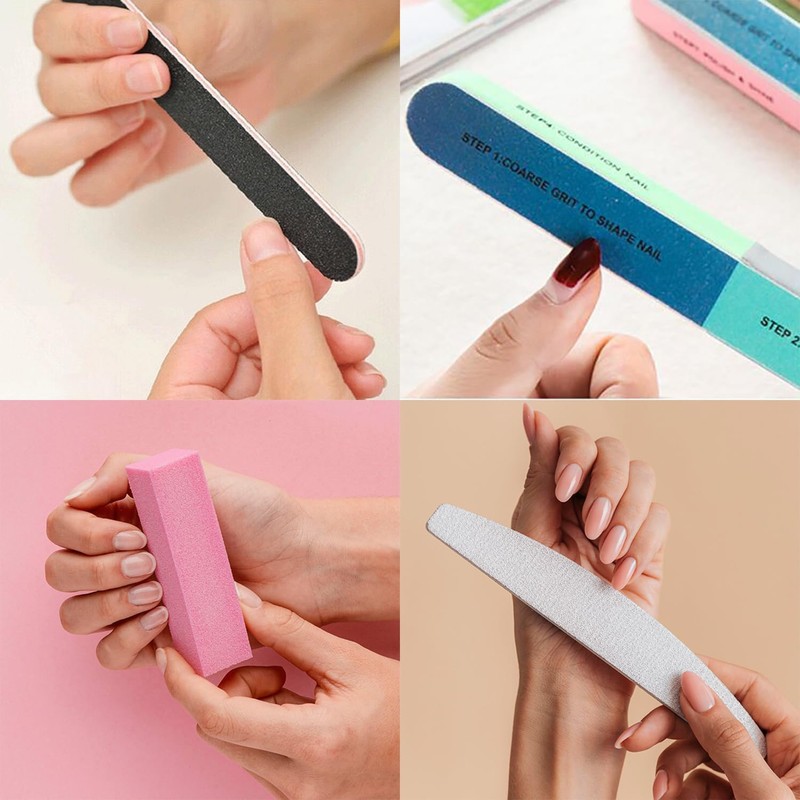 TONOKAILS 18Pack Professional Manicure Tools Kit - Nail File Set,
