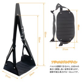 BTtime Foot Rest Hammock Foldable Foot Support Travel Footrest with Storage Pack for Long Distance Travel Relaxation Prevention Swelling Convenient for Office Car Night Bus Bullet Train Airplane Travel (1 Pack, Black)