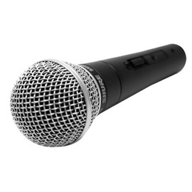 Shure SM58 Studio Microphone with Black Wire Microphones (Studio Microphone, 50-15000 Hz, Cardioid, Wired, 1 Piece, Black)