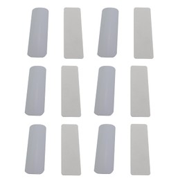 ZHYOHEN 6 Sets White 3 Inch Blinds PVC Replacement Slats Blinds Fixer Horizontal Blind Repair Tab Curtain Replacement Part Suitable for Vertical Blinds