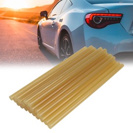 X AUTOHAUX 20 Pcs 11mm x 270mm Hot Glue Sticks Auto Body Paintless Dent Removal Repair Yellow for Car