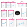 Premier Housewares Pink Lace Coffee Canister