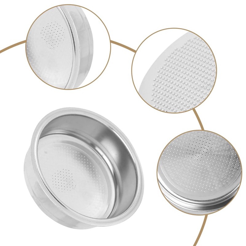 Joyzan Non Pressurized Filter Basket, 51mm Stainless Steel Coffee Powder