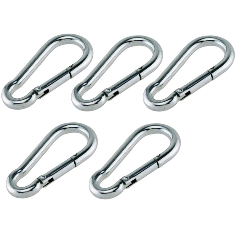 fiXte® BZP Steel Snap Hooks Spring Latch Carabina Carabiner Carbine