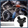 INFINAUTO Aluminum Alloy Y Shape Block Fitting Adapter Fuel Block