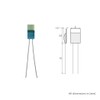 iOVEO 401PT00100 PT100 Temperature Sensor, 5 Pieces/Platinum Chip, DIN EN