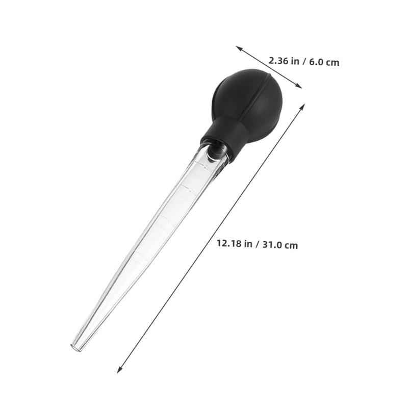 Ciieeo 3pcs Large Bulb Graduated Liquid Transfer Dropper Ergonomic Pipette