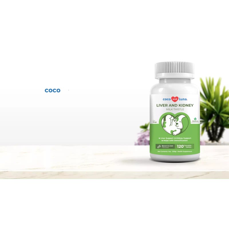 Coco and Luna Milk Thistle for Dogs- Liver and Kidney