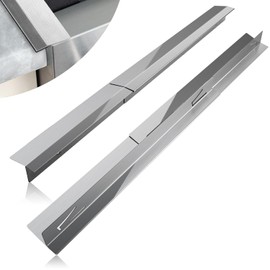 Eveanro 2PCS Kitchen Stove Counter Gap Covers, Stainless Steel Gap Cover, Cooktop Trim Kit, Stove Gap Guards, Oven Gap Filler, Heat Resistant & Effectively Protect Stove Gap Filler 16.5-33inch Silver