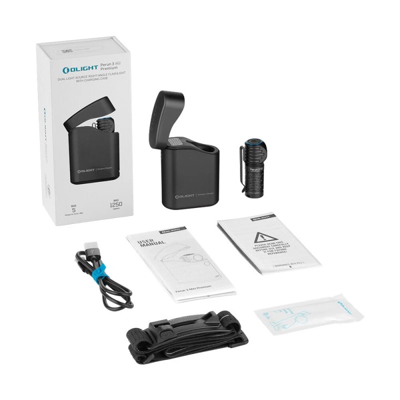 Olight Perun 3 Mini Black Premium CW Headlamp/Flash