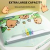 10 PCS Capybara Plastic Folders for Document, A4,Letter Size File