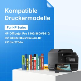 Nestink 950 XL 951XL Printer Cartridges (2 Black 1 Cyan 1 Magenta 1 Yellow) Compatible HP 950 XL/951XL Multipack, Compatible with HP Officejet Pro 8600 Cartridges HP Officejet Pro 8620 8100 8610 8600