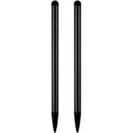 2 Pcs Black Stylus Pens for Capacitive Screens, Universal for All Capacitive Devices, Compatible with Pads, Smartphones & Other Touch Screen Accessories