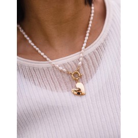 Purelei® True Love Charm - Timeless Pendant Made of High-Quality Stainless Steel - Symbol of Love & Connection - Jewellery Pendant - Women's Necklace Pendant, Stainless Steel, Agate