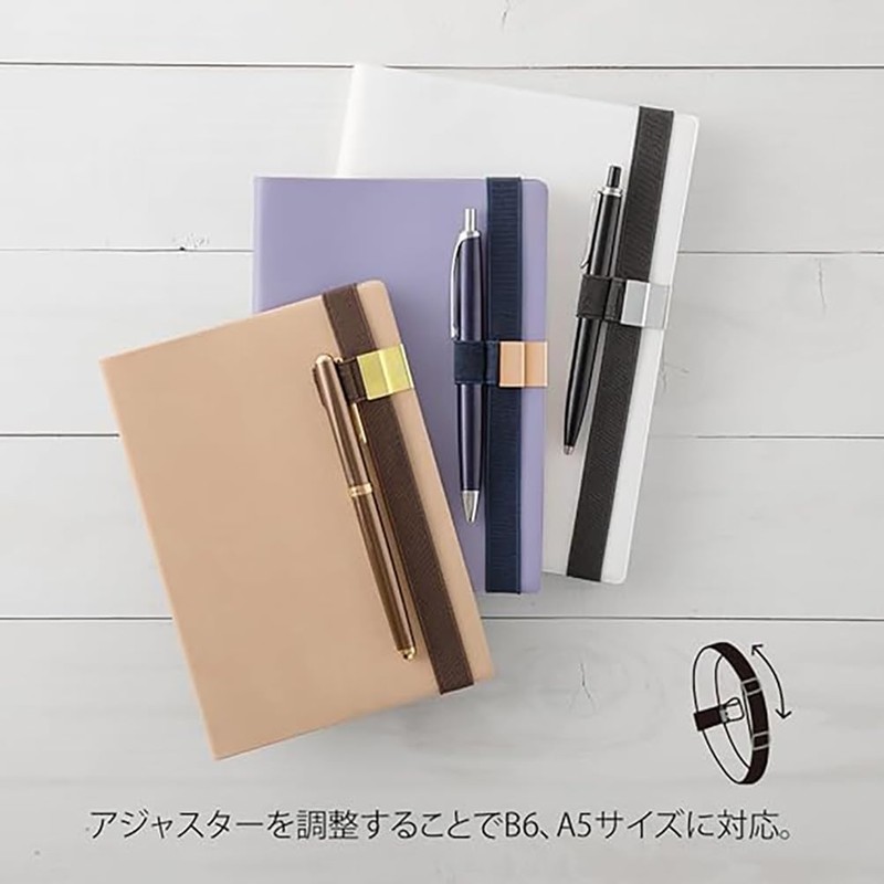 DESIGNPHIL 62334006 Midori Book Band, Pen Holder Band, For B6-A5,