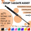 TENKIDOM Pickup Tailgate Assists Compatible with Left Nissan Frontier D23