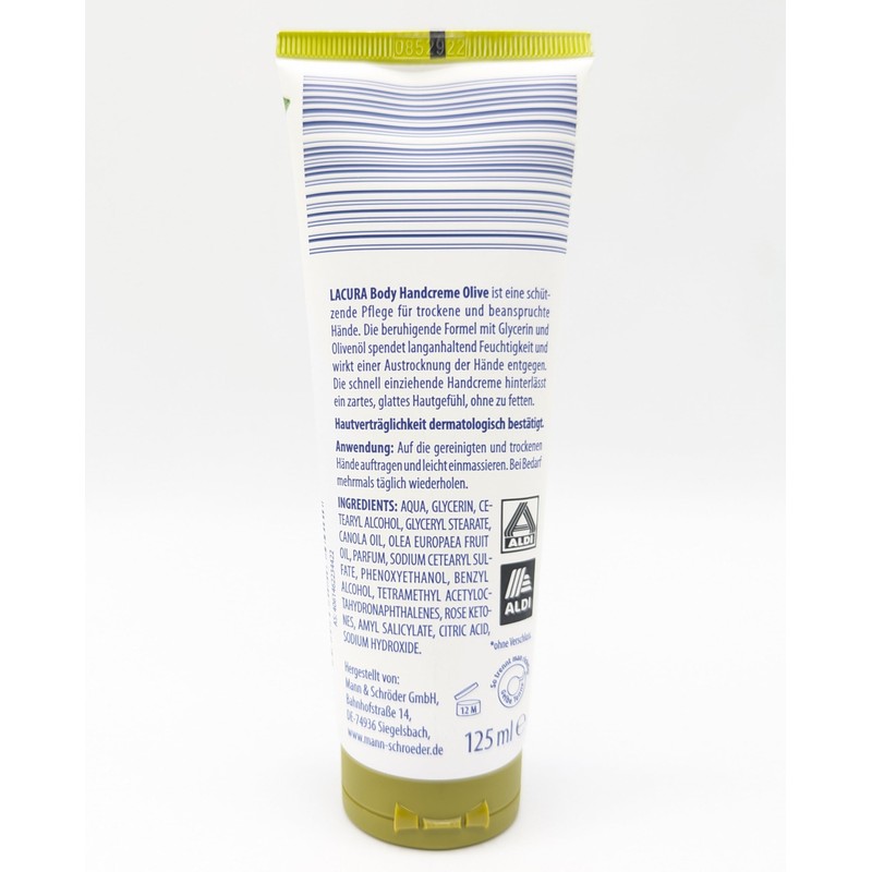Lacura Body Hand Cream Olive for Dry & Stressed Hands