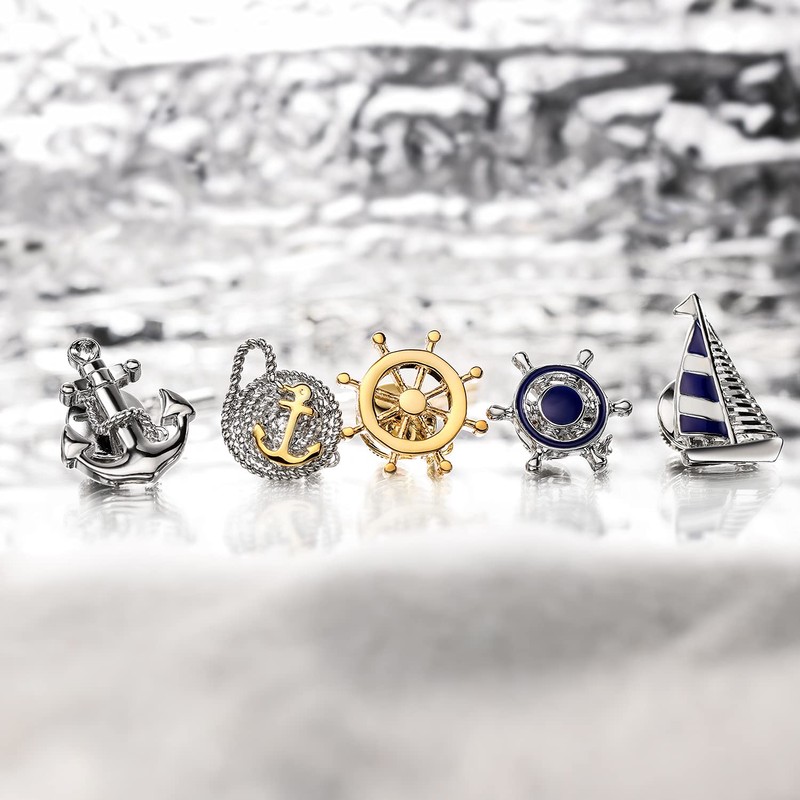 Silver Tone Tie Pin Tie Tack with Chain Partty Accessories