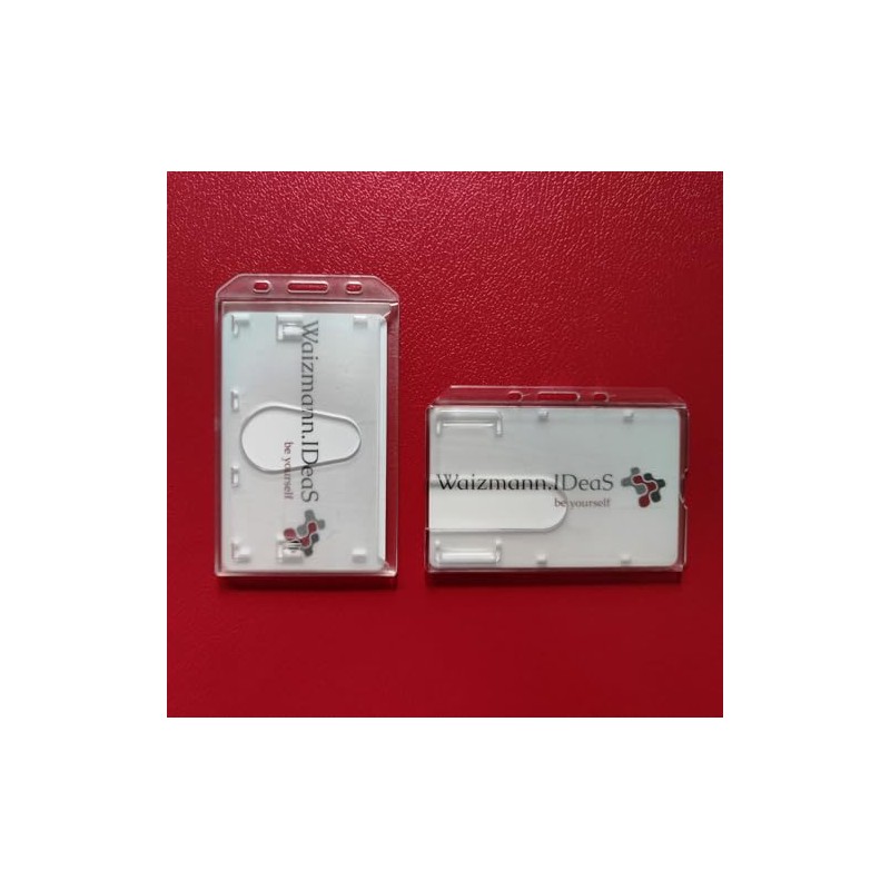 Waizmann.IDeaS® 50x Card Holder ID Card Holder Hard Plastic Polycarbonate