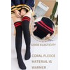 CutiePlusU Womens Over Knee High Fuzzy Socks Thigh High Warm