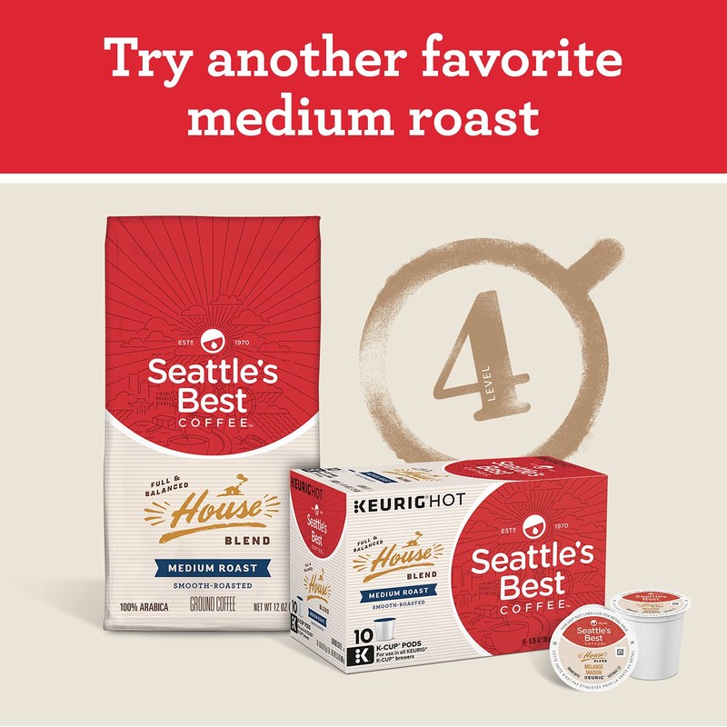 Seattle’s Best Coffee K-Cup Pods, Breakfast Blend, Medium Roast Coffee,