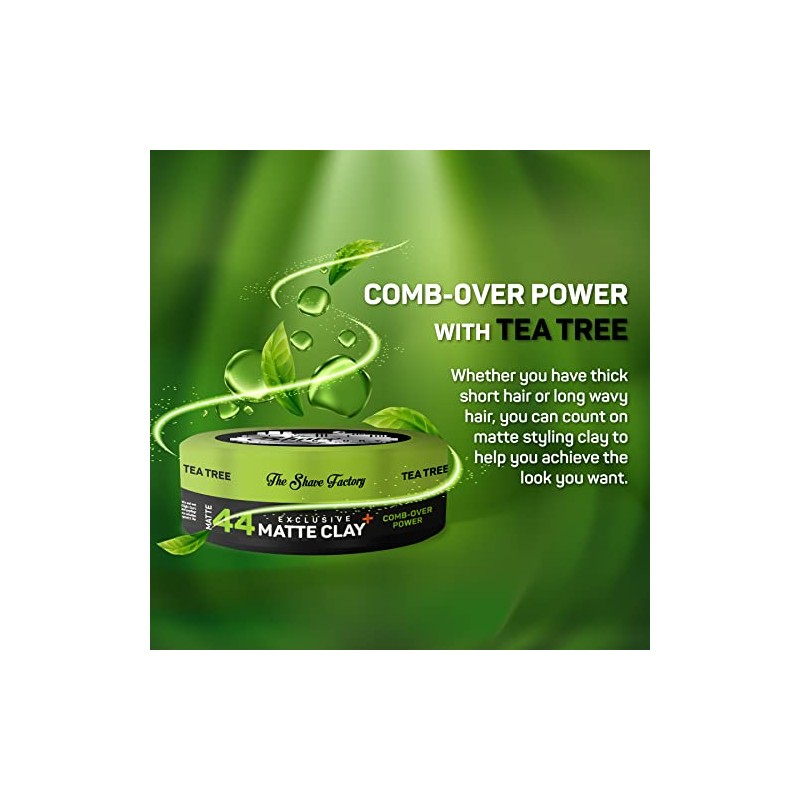 the shave factory Exclusive Matte Clay 150ml 44 Comb-Over Power