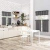 No. 918 Martine Microfiber Semi-Sheer Rod Pocket Kitchen Curtain Valance